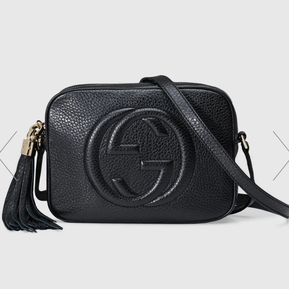 Soho small leather disco bag